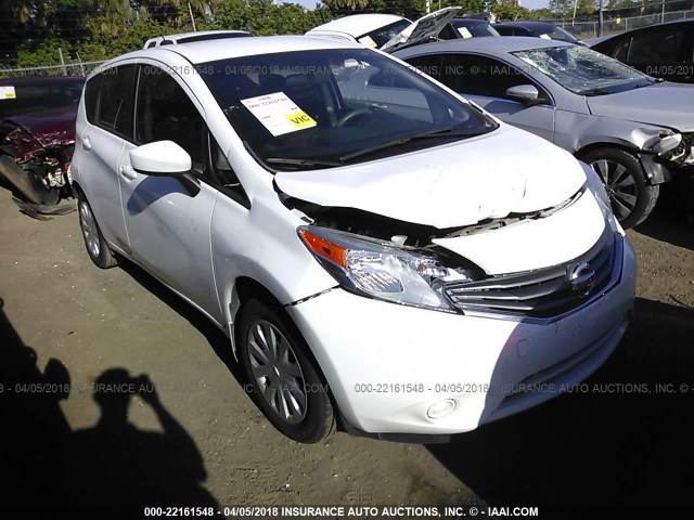 3N1CE2CP2FL444725 - 2015 NISSAN VERSA NOTE S/S PLUS/SV/SL/SR WHITE photo 1