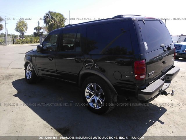 1FMPU16L72LA54306 - 2002 FORD EXPEDITION XLT შავი ფოტო 3