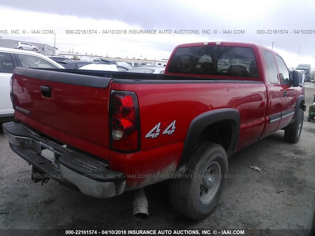 1GCHK29D06E254513 - 2006 CHEVROLET SILVERADO K2500 HEAVY DUTY RED photo 4