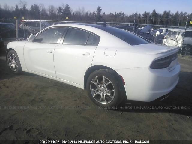 2C3CDXJG3GH147266 - 2016 DODGE CHARGER SXT WHITE photo 3