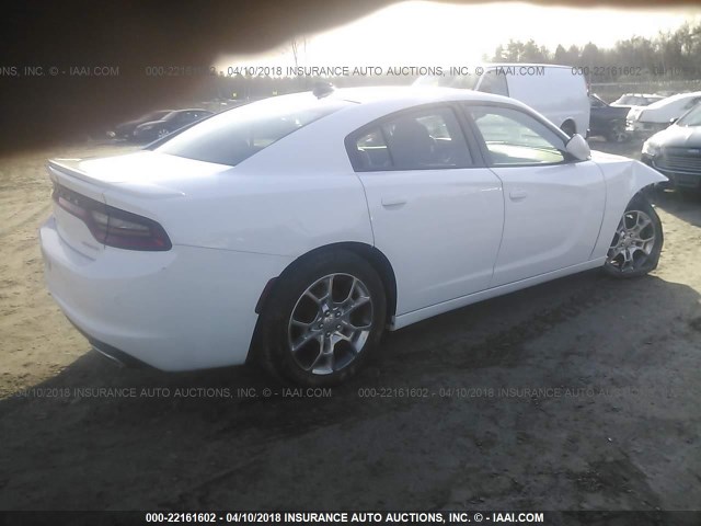 2C3CDXJG3GH147266 - 2016 DODGE CHARGER SXT WHITE photo 4