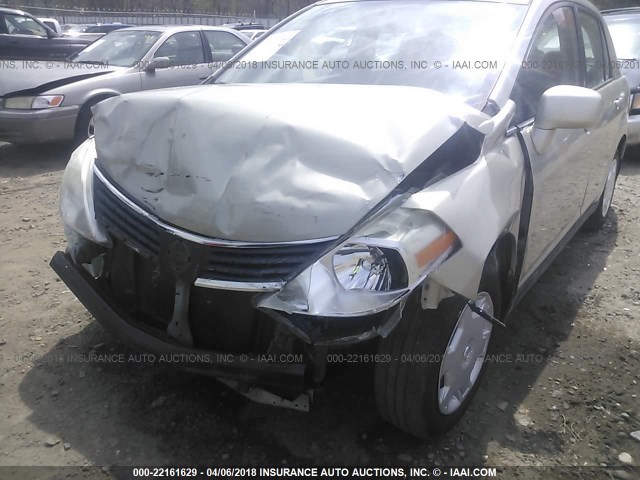 3N1BC11E09L360890 - 2009 NISSAN VERSA S/SL BEIGE photo 6