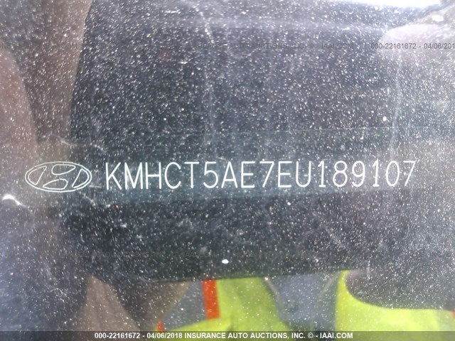 KMHCT5AE7EU189107 - 2014 HYUNDAI ACCENT GLS/GS 灰色 照片 9