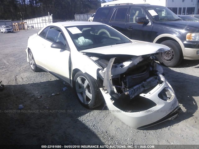 1G2ZH35N374100980 - 2007 PONTIAC G6 GT WHITE photo 1