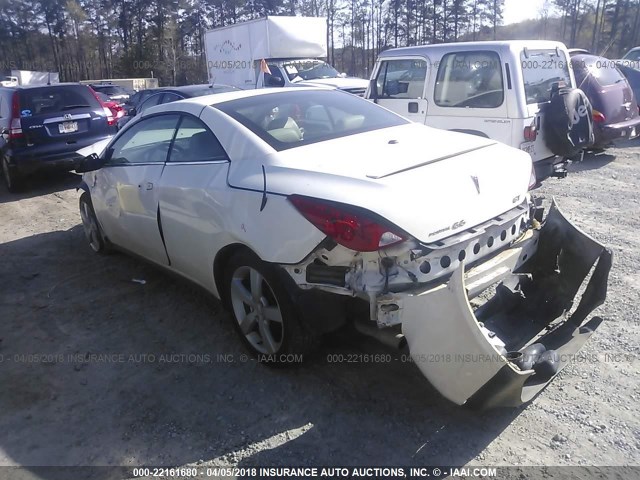 1G2ZH35N374100980 - 2007 PONTIAC G6 GT WHITE photo 3