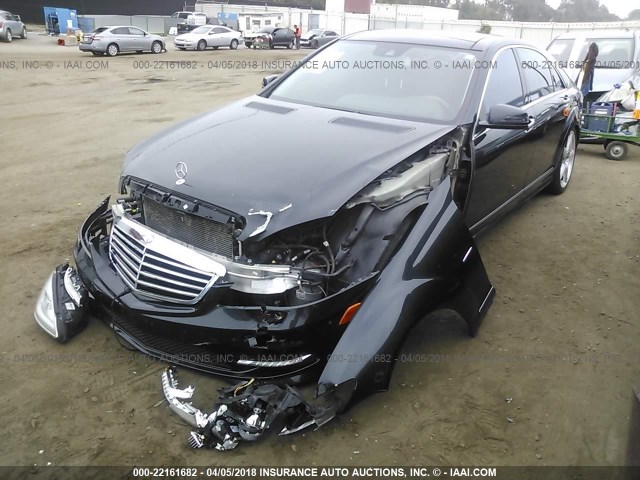 WDDNG7DB9CA406322 - 2012 MERCEDES-BENZ S 550 BLACK photo 2