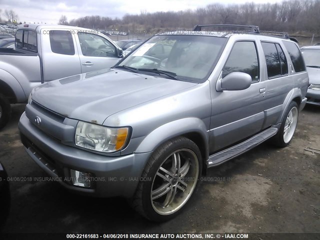 JNRDR09YX1W225332 - 2001 INFINITI QX4 SILVER photo 2