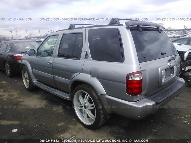 JNRDR09YX1W225332 - 2001 INFINITI QX4 SILVER photo 3