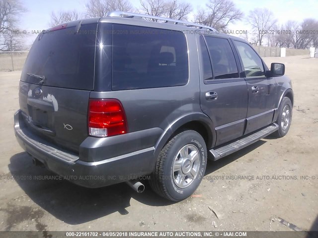 1FMFU20535LA07273 - 2005 FORD EXPEDITION LIMITED GRAY photo 4