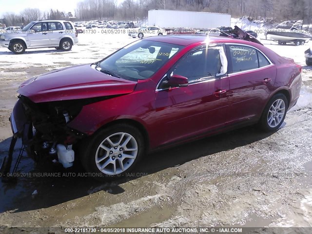 1G11C5SL5EF113908 - 2014 CHEVROLET MALIBU 1LT 红色 照片 2