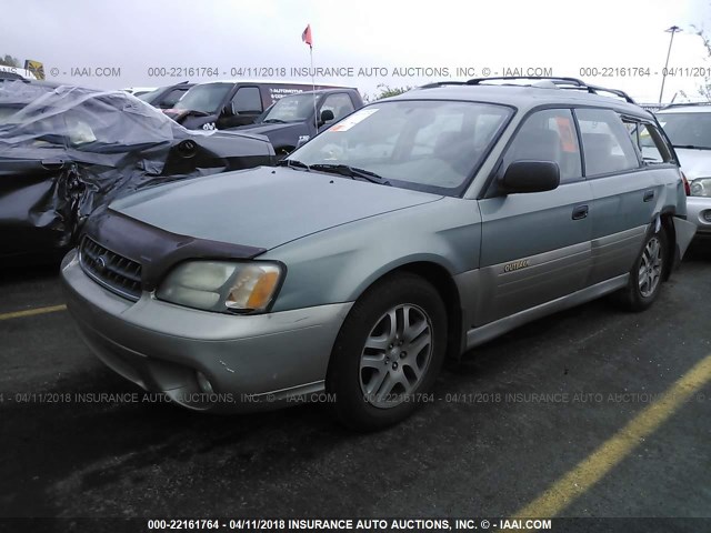 4S3BH675X37609940 - 2003 SUBARU LEGACY OUTBACK AWP 绿色 照片 2