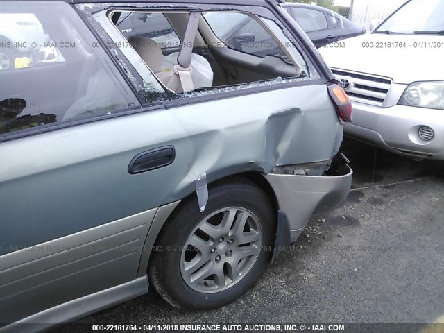 4S3BH675X37609940 - 2003 SUBARU LEGACY OUTBACK AWP 绿色 照片 6