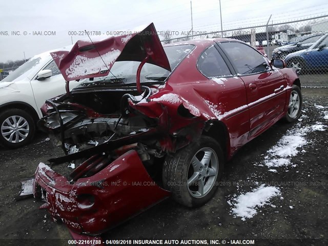 1G2NW12E6YM729745 - 2000 PONTIAC GRAND AM GT RED photo 4