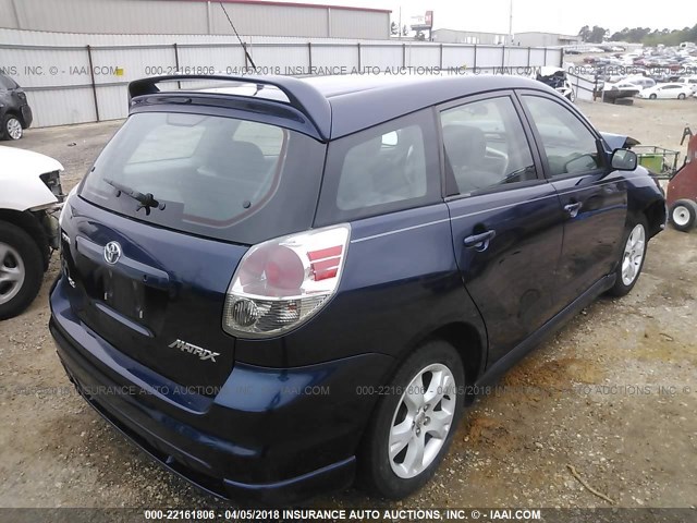 2T1KR32E75C339893 - 2005 TOYOTA COROLLA MATRIX XR BLUE photo 4