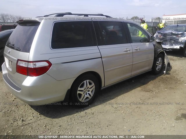 5FNRL38796B421310 - 2006 HONDA ODYSSEY EXL BEIGE photo 4