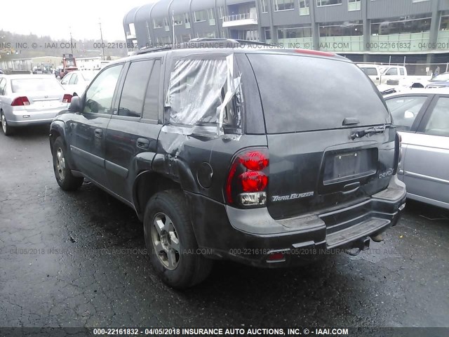 1GNDT13S632407753 - 2003 CHEVROLET TRAILBLAZER  GRAY photo 3