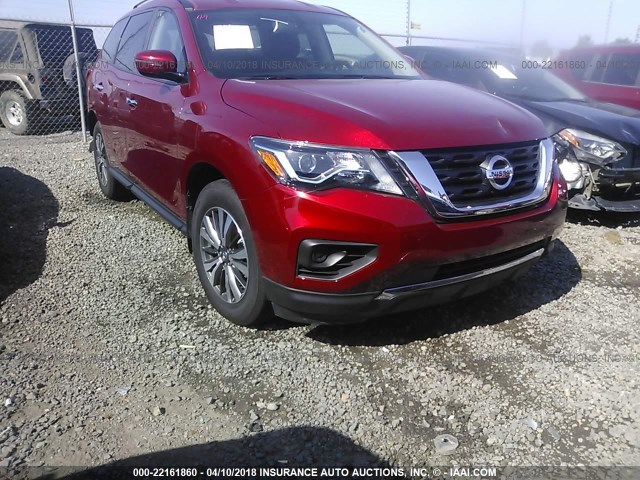 5N1DR2MN7HC906239 - 2017 NISSAN PATHFINDER S/SV/SL/PLATINUM 红色 照片 1