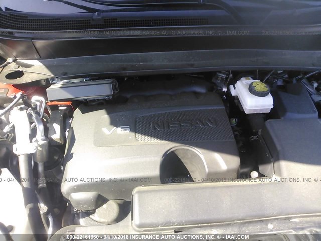 5N1DR2MN7HC906239 - 2017 NISSAN PATHFINDER S/SV/SL/PLATINUM 红色 照片 10