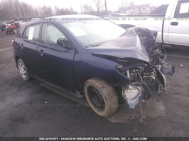 2T1KE40E39C030545 - 2009 TOYOTA COROLLA MATRIX S BLUE photo 1