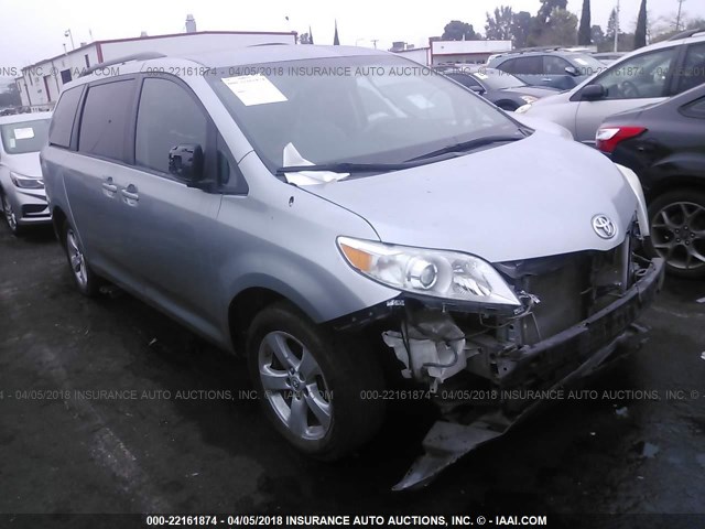 5TDKK3DC0BS113584 - 2011 TOYOTA SIENNA LE SILVER photo 1