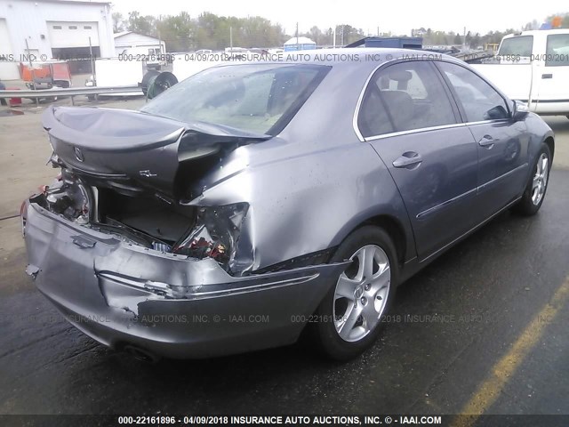 JH4KB16677C003182 - 2007 ACURA RL GRAY photo 4