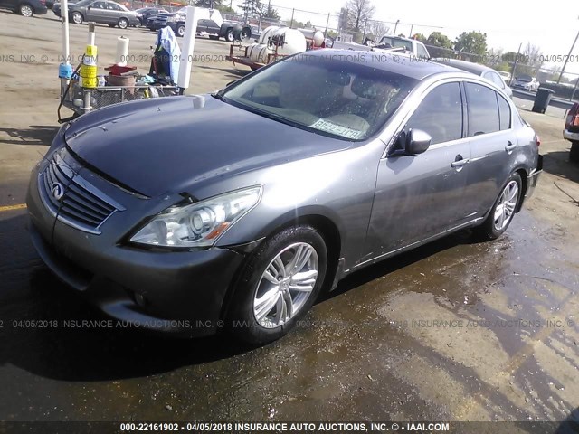 JN1CV6AP5BM506614 - 2011 INFINITI G37 SPORT GRAY photo 2