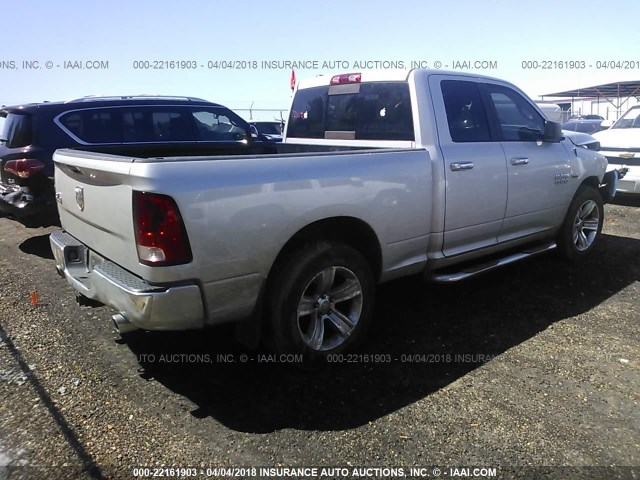 1C6RR6GT3ES264574 - 2014 RAM 1500 SLT SILVER photo 4