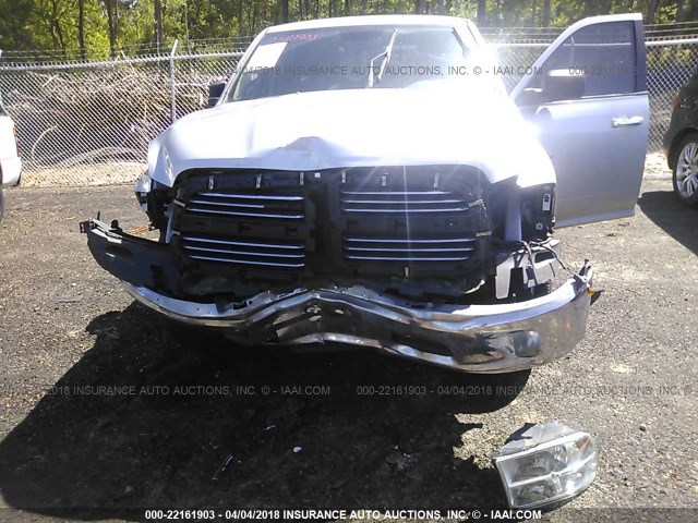 1C6RR6GT3ES264574 - 2014 RAM 1500 SLT SILVER photo 6