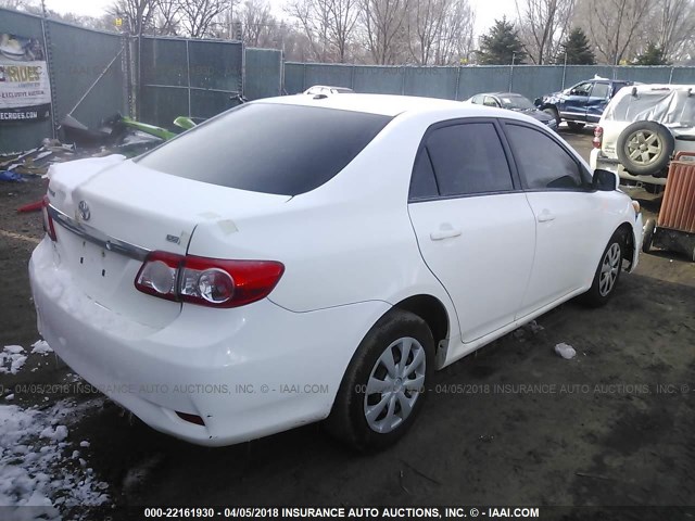 JTDBU4EE4B9140687 - 2011 TOYOTA COROLLA S/LE WHITE photo 4