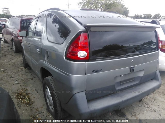 3G7DA03E44S591968 - 2004 PONTIAC AZTEK GRAY photo 3