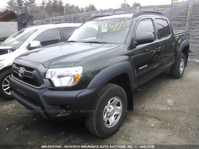 3TMLU4EN6CM082699 - 2012 TOYOTA TACOMA DOUBLE CAB მწვანე ფოტო 2