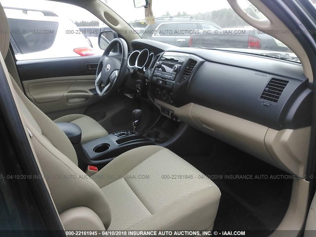 3TMLU4EN6CM082699 - 2012 TOYOTA TACOMA DOUBLE CAB მწვანე ფოტო 5