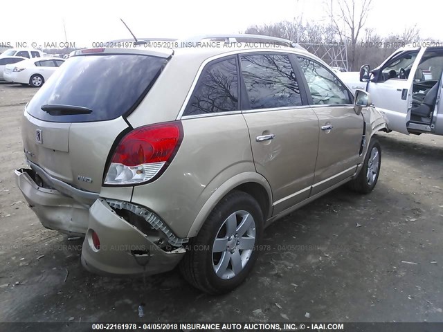 3GSDL73728S548634 - 2008 SATURN VUE XR TAN photo 4