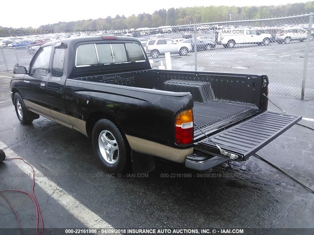 4TAVL52N8TZ126718 - 1996 TOYOTA TACOMA XTRACAB BLACK photo 3