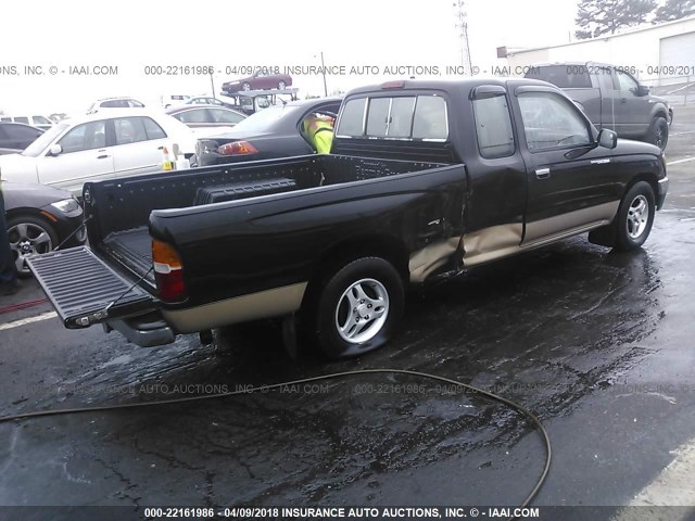 4TAVL52N8TZ126718 - 1996 TOYOTA TACOMA XTRACAB BLACK photo 4