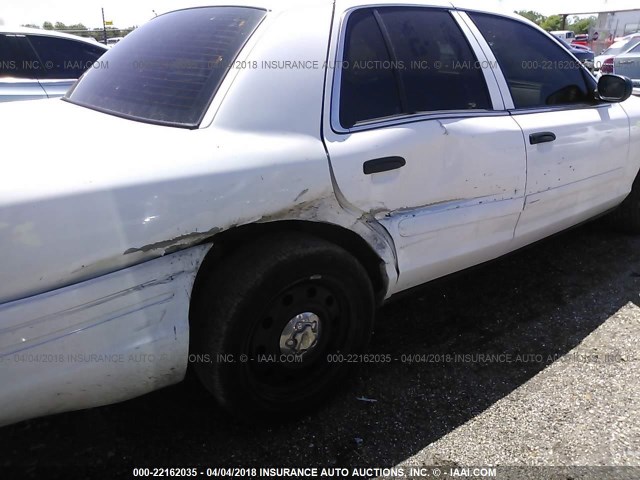 2FAFP71V88X134721 - 2008 FORD CROWN VICTORIA POLICE INTERCEPTOR WHITE photo 6