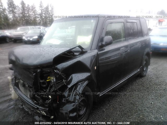 JTLKT324254001155 - 2005 TOYOTA SCION XB შავი ფოტო 2