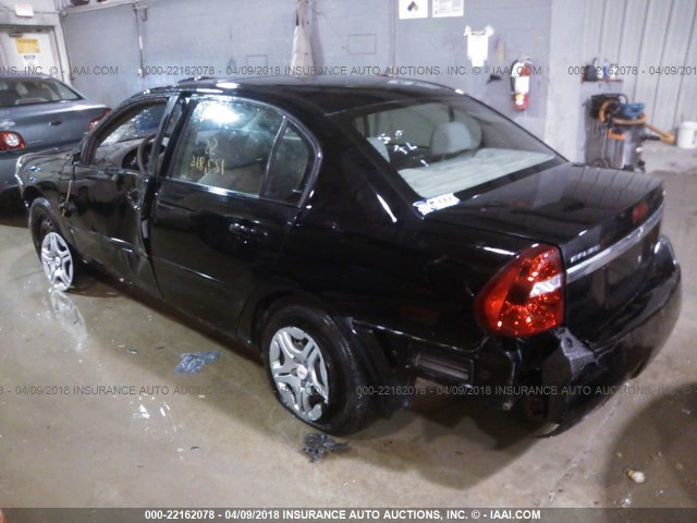 1G1ZS51F06F298954 - 2006 CHEVROLET MALIBU LS 黑色 照片 3