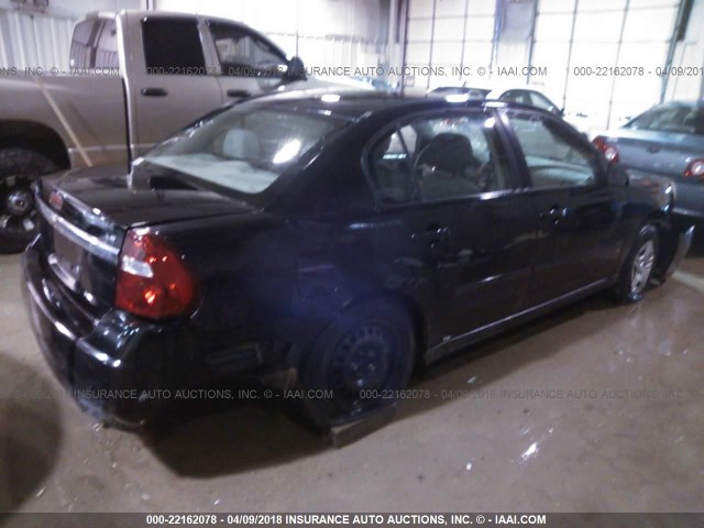 1G1ZS51F06F298954 - 2006 CHEVROLET MALIBU LS 黑色 照片 4