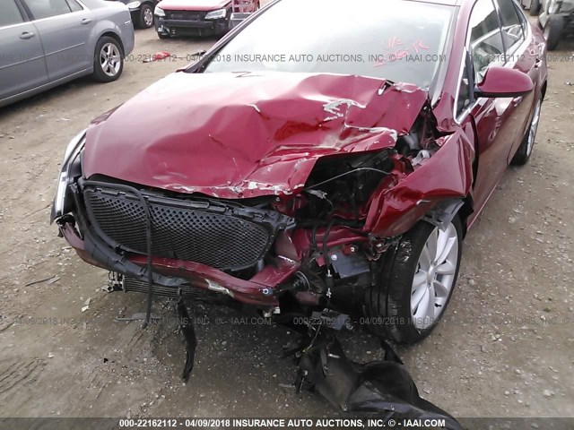 1G4PS5SK9H4114373 - 2017 BUICK VERANO RED photo 6