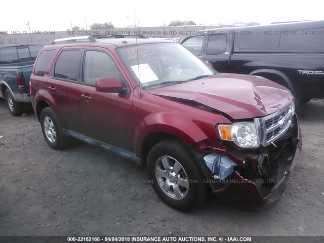 1FMCU0EG2CKA67615 - 2012 FORD ESCAPE LIMITED RED photo 1