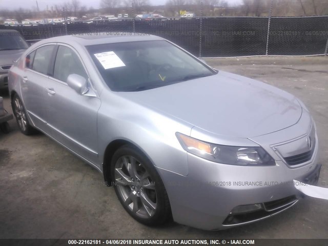 19UUA9F71CA005456 - 2012 ACURA TL SILVER photo 1