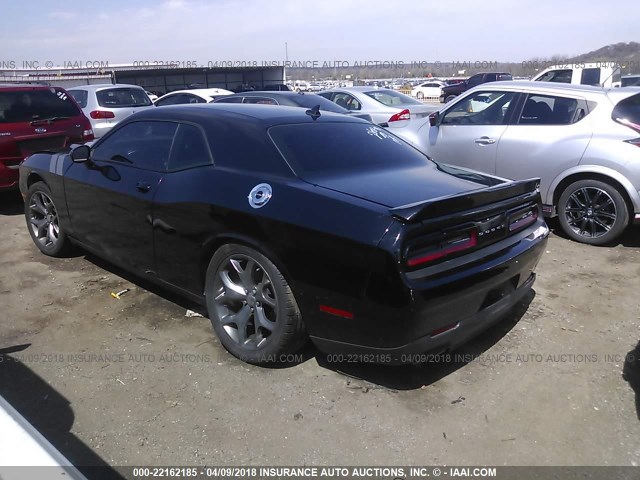 2C3CDZBG5FH809857 - 2015 DODGE CHALLENGER SXT PLUS BLACK photo 3