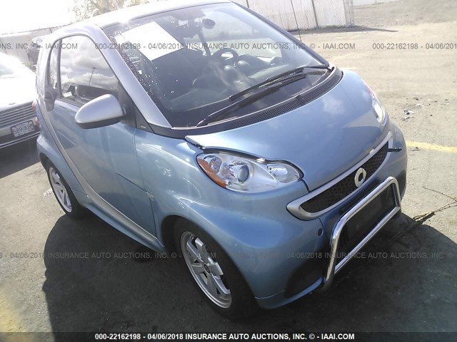 WMEEJ3BA9DK620156 - 2013 SMART FORTWO PURE/PASSION BLUE photo 1