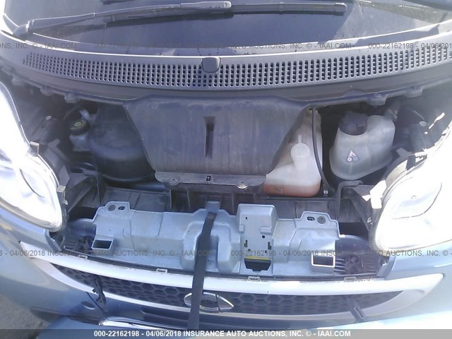 WMEEJ3BA9DK620156 - 2013 SMART FORTWO PURE/PASSION BLUE photo 10