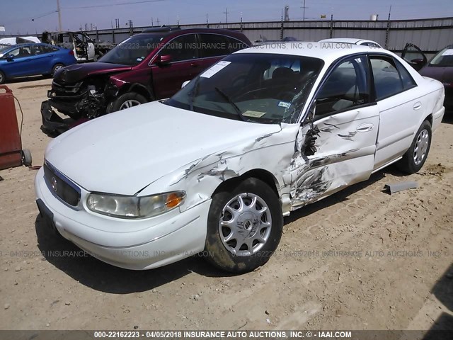 2G4WS52J9Y1162809 - 2000 BUICK CENTURY CUSTOM WHITE photo 2