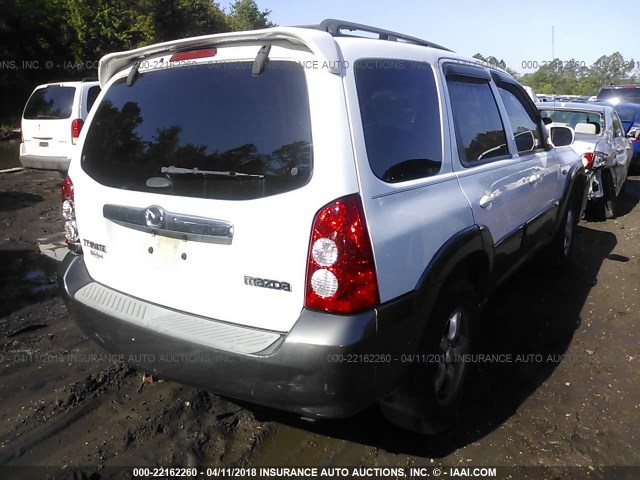 4F2YZ04125KM60364 - 2005 MAZDA TRIBUTE S YELLOW photo 4