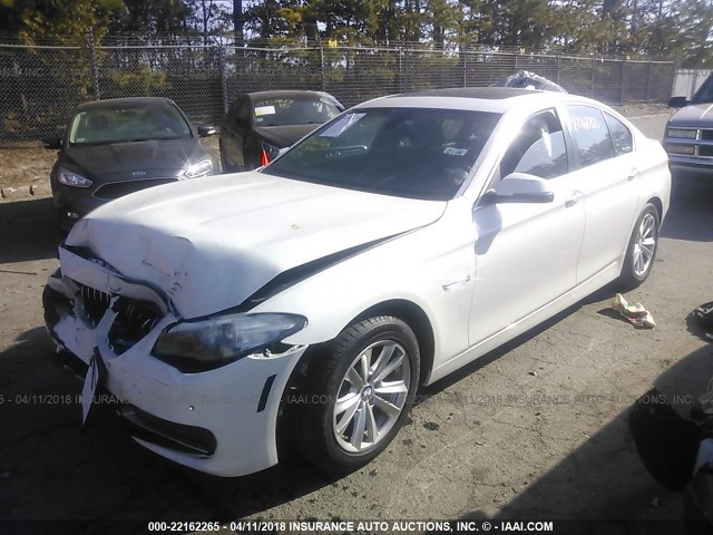 WBA5A7C50ED615065 - 2014 BMW 528 XI WHITE photo 2