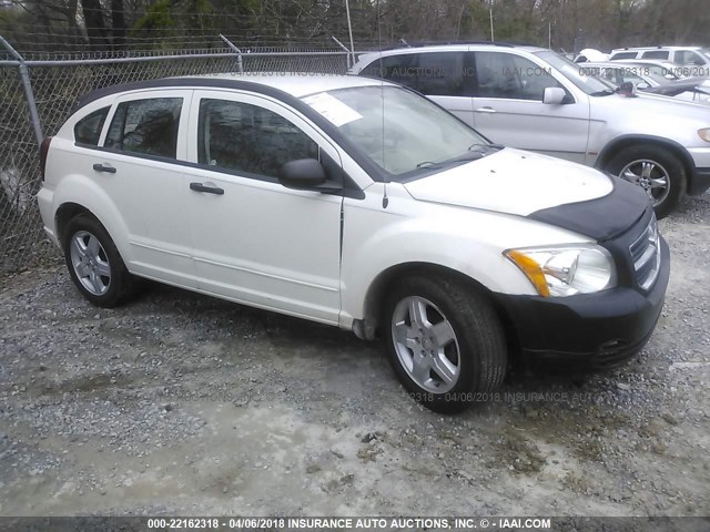 1B3HB48B88D558937 - 2008 DODGE CALIBER SXT WHITE photo 1