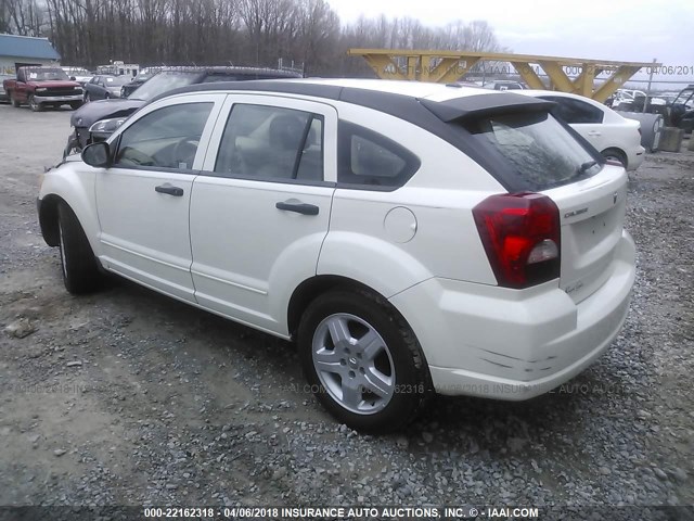 1B3HB48B88D558937 - 2008 DODGE CALIBER SXT WHITE photo 3